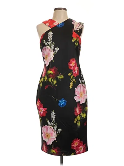 Pre-owned Ted Baker Cocktail Dress In Black
