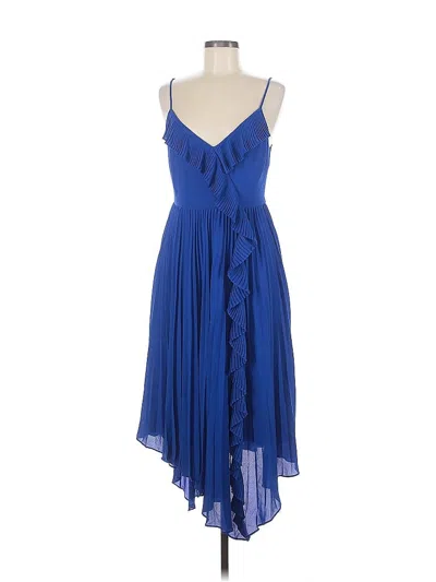Pre-owned Ted Baker Cocktail Dress In Blue