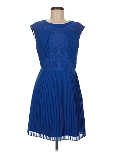 Pre-owned Ted Baker Cocktail Dress In Blue