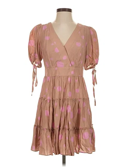 Pre-owned Ted Baker Cocktail Dress In Brown