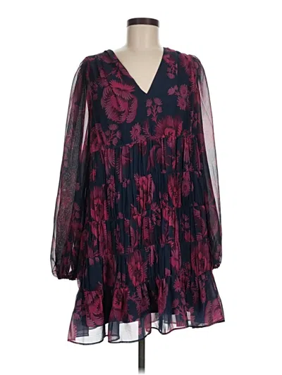 Pre-owned Ted Baker Cocktail Dress In Burgundy