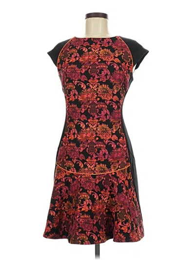 Pre-owned Ted Baker Cocktail Dress In Burgundy