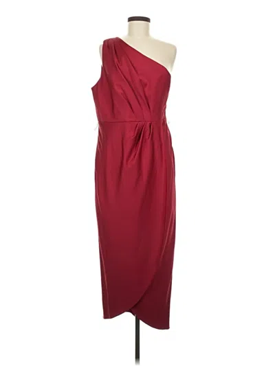 Pre-owned Ted Baker Cocktail Dress In Burgundy