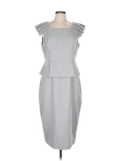 Pre-owned Ted Baker Cocktail Dress In Gray