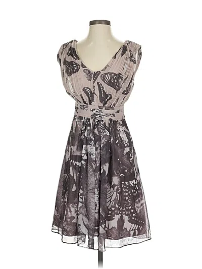 Pre-owned Ted Baker Cocktail Dress In Gray