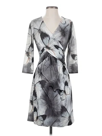 Pre-owned Ted Baker Cocktail Dress In Gray