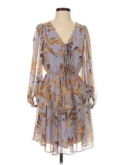 Pre-owned Ted Baker Cocktail Dress In Gray