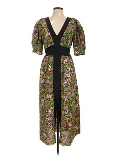 Pre-owned Ted Baker Cocktail Dress In Green