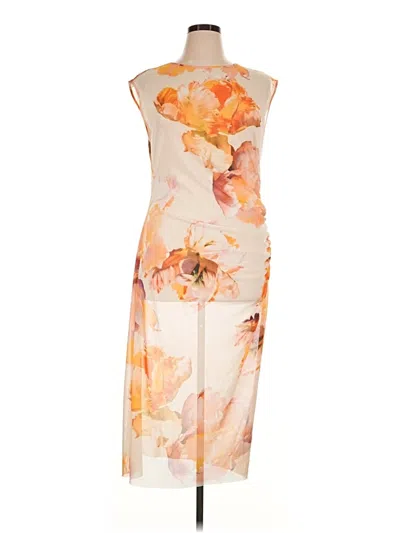 Pre-owned Ted Baker Cocktail Dress In Ivory