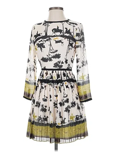 Pre-owned Ted Baker Cocktail Dress In Ivory