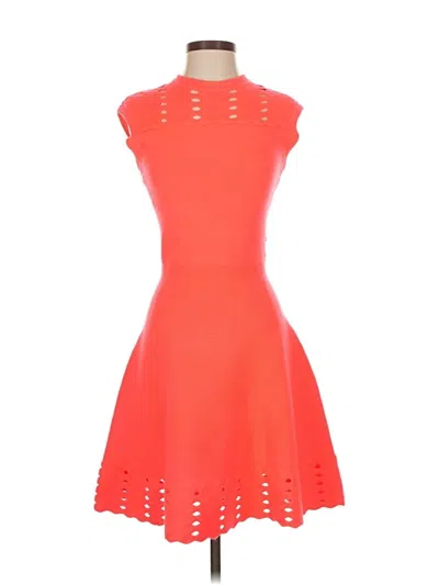 Pre-owned Ted Baker Cocktail Dress In Orange