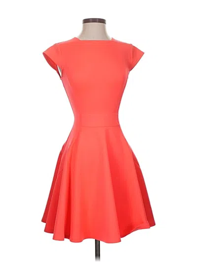 Pre-owned Ted Baker Cocktail Dress In Orange