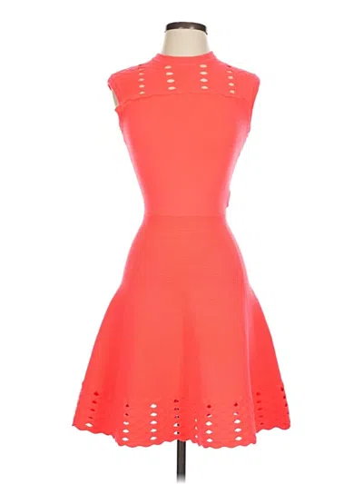 Pre-owned Ted Baker Cocktail Dress In Orange