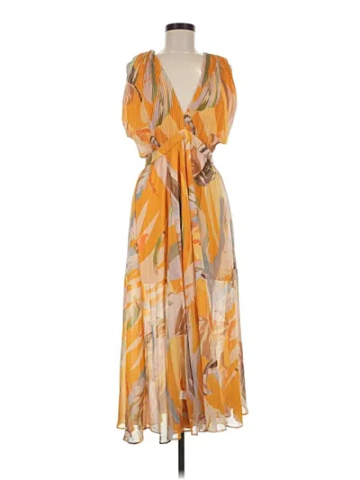 Pre-owned Ted Baker Cocktail Dress In Orange