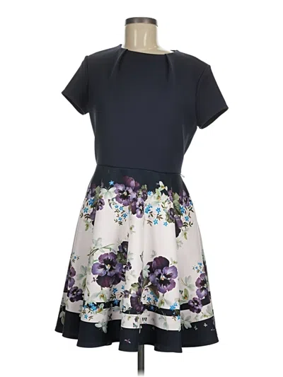 Pre-owned Ted Baker Cocktail Dress In Purple