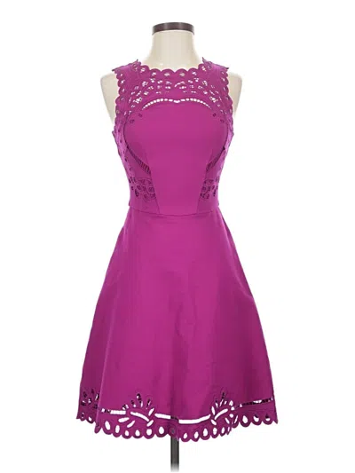 Pre-owned Ted Baker Cocktail Dress In Purple