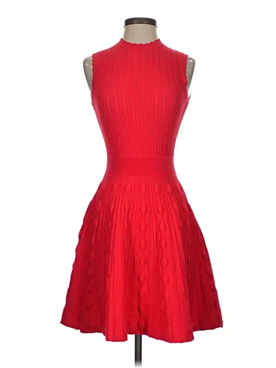 Pre-owned Ted Baker Cocktail Dress In Red