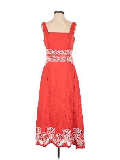Pre-owned Ted Baker Cocktail Dress In Red