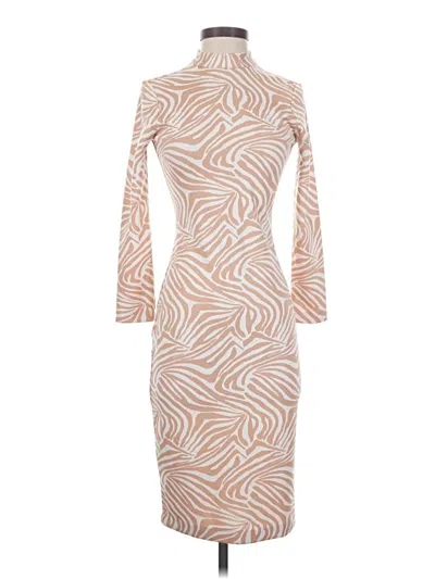 Pre-owned Ted Baker Cocktail Dress In Tan