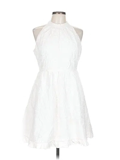 Pre-owned Ted Baker Cocktail Dress In White