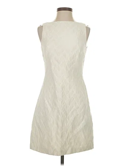 Pre-owned Ted Baker Cocktail Dress In White