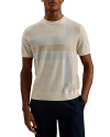 TED BAKER COLOR BLOCK SHORT SLEEVE SWEATER