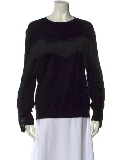 Pre-owned Ted Baker Colorblock Pattern Crew Neck Sweater In Black