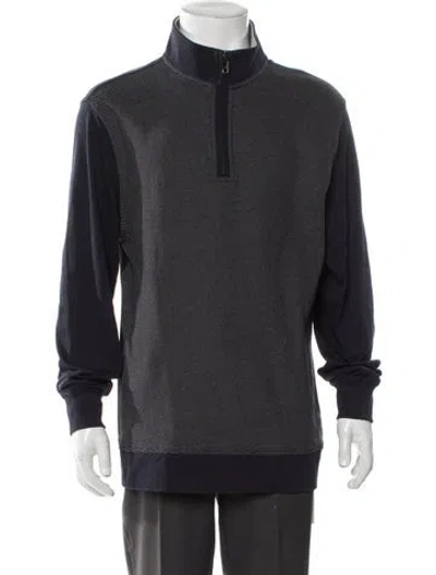 Pre-owned Ted Baker Colorblock Pattern Jacket In Gray