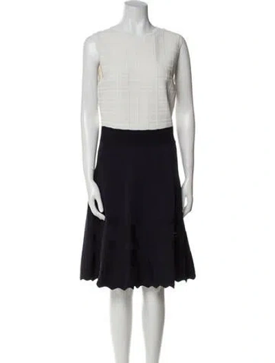Pre-owned Ted Baker Colorblock Pattern Knee-length Dress In Multi