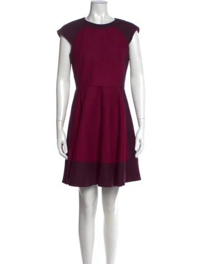 Pre-owned Ted Baker Colorblock Pattern Knee-length Dress In Multi