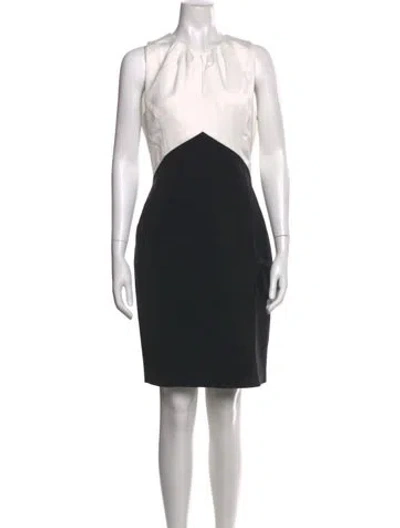 Pre-owned Ted Baker Colorblock Pattern Knee-length Dress In Multi