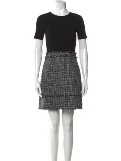 Pre-owned Ted Baker Colorblock Pattern Mini Dress In Multi