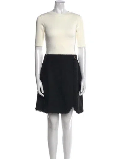 Pre-owned Ted Baker Colorblock Pattern Mini Dress In Multi