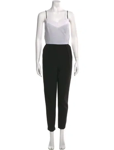 Pre-owned Ted Baker Colorblock Pattern Square Neckline Jumpsuit In Multi