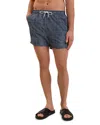 Ted Baker Compten Blurred Check Swim Shorts In Blue