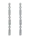 Ted Baker Corinne Cosmic Crystal Silver Tone Drop Earrings, 1.9l In Metallic