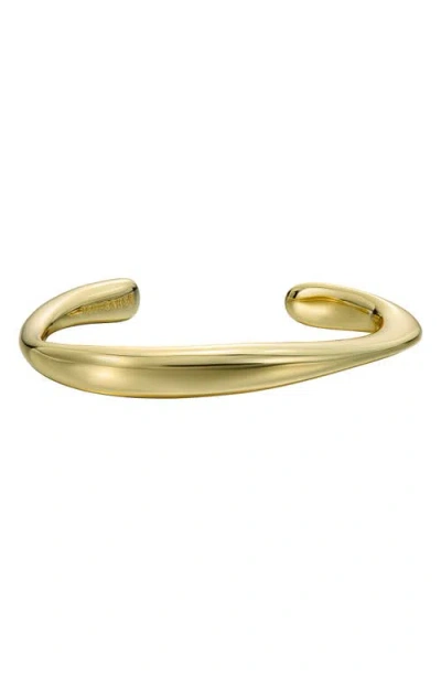 Ted Baker Cova Contour Cuff Bracelet In Gold