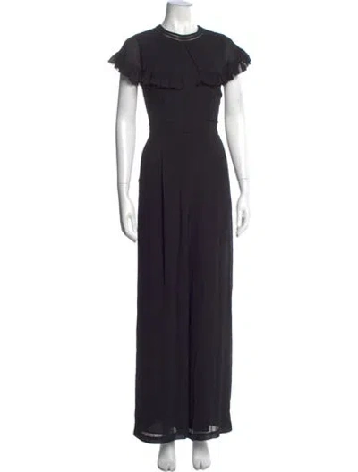 Pre-owned Ted Baker Crew Neck Jumpsuit In Black