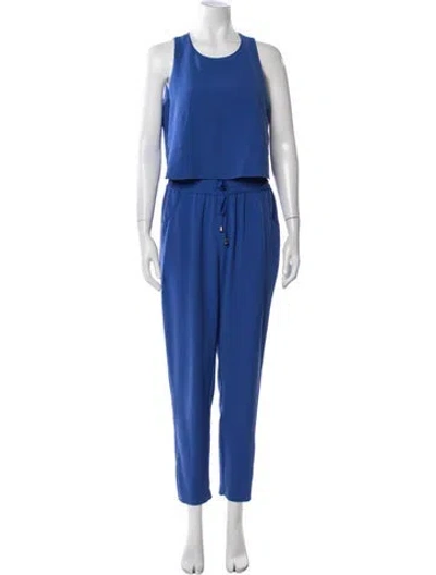Pre-owned Ted Baker Crew Neck Jumpsuit In Blue