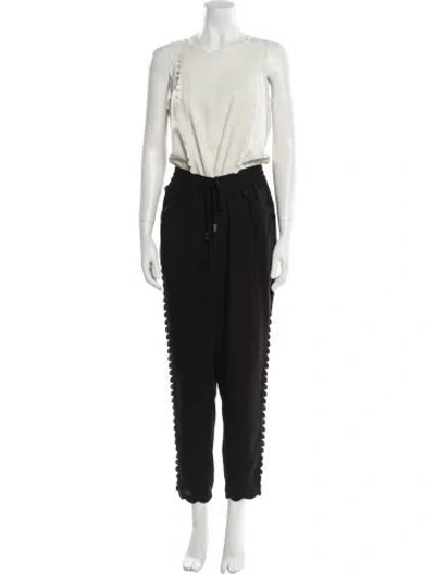 Pre-owned Ted Baker Crew Neck Jumpsuit In White