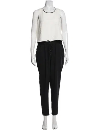 Pre-owned Ted Baker Crew Neck Jumpsuit In White