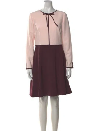 Pre-owned Ted Baker Crew Neck Knee-length Dress