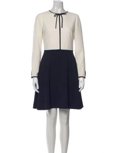 Pre-owned Ted Baker Crew Neck Knee-length Dress In Black