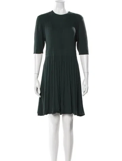 Pre-owned Ted Baker Crew Neck Knee-length Dress In Black