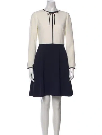 Pre-owned Ted Baker Crew Neck Knee-length Dress In Black