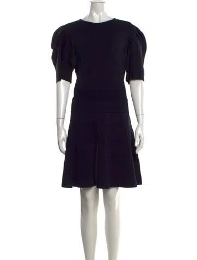 Pre-owned Ted Baker Crew Neck Knee-length Dress In Black
