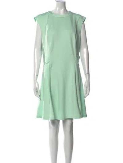 Pre-owned Ted Baker Crew Neck Knee-length Dress In Green