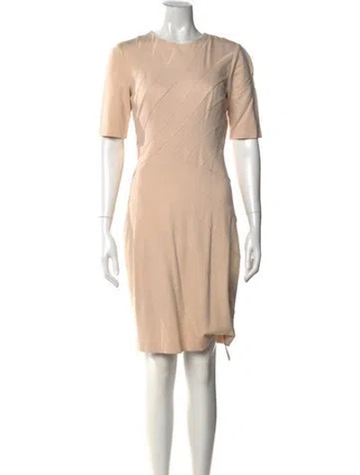 Pre-owned Ted Baker Crew Neck Knee-length Dress In Pink