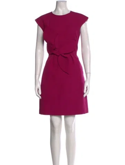 Pre-owned Ted Baker Crew Neck Knee-length Dress In Pink