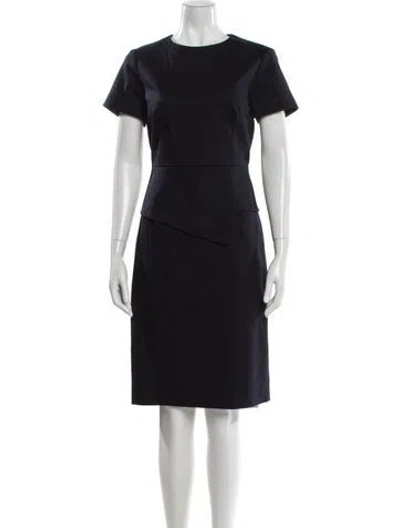Pre-owned Ted Baker Crew Neck Knee-length Dress W/ Tags In Black